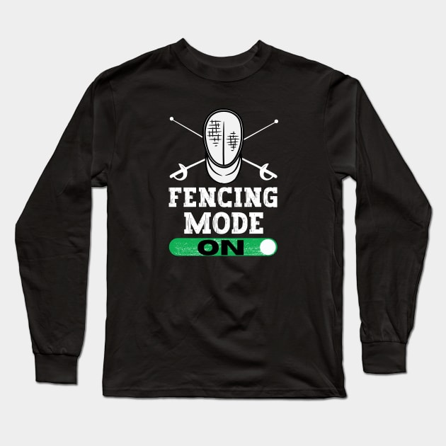 Fencing Mode On Long Sleeve T-Shirt by footballomatic